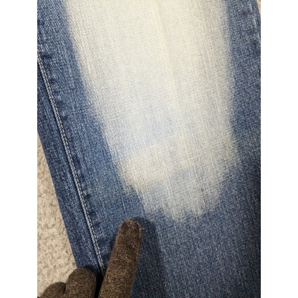 Avirex Jeans Mens 29x30 (Actual 27.5x29) Blue White Fade Wash Bleach - Picture 11 of 16